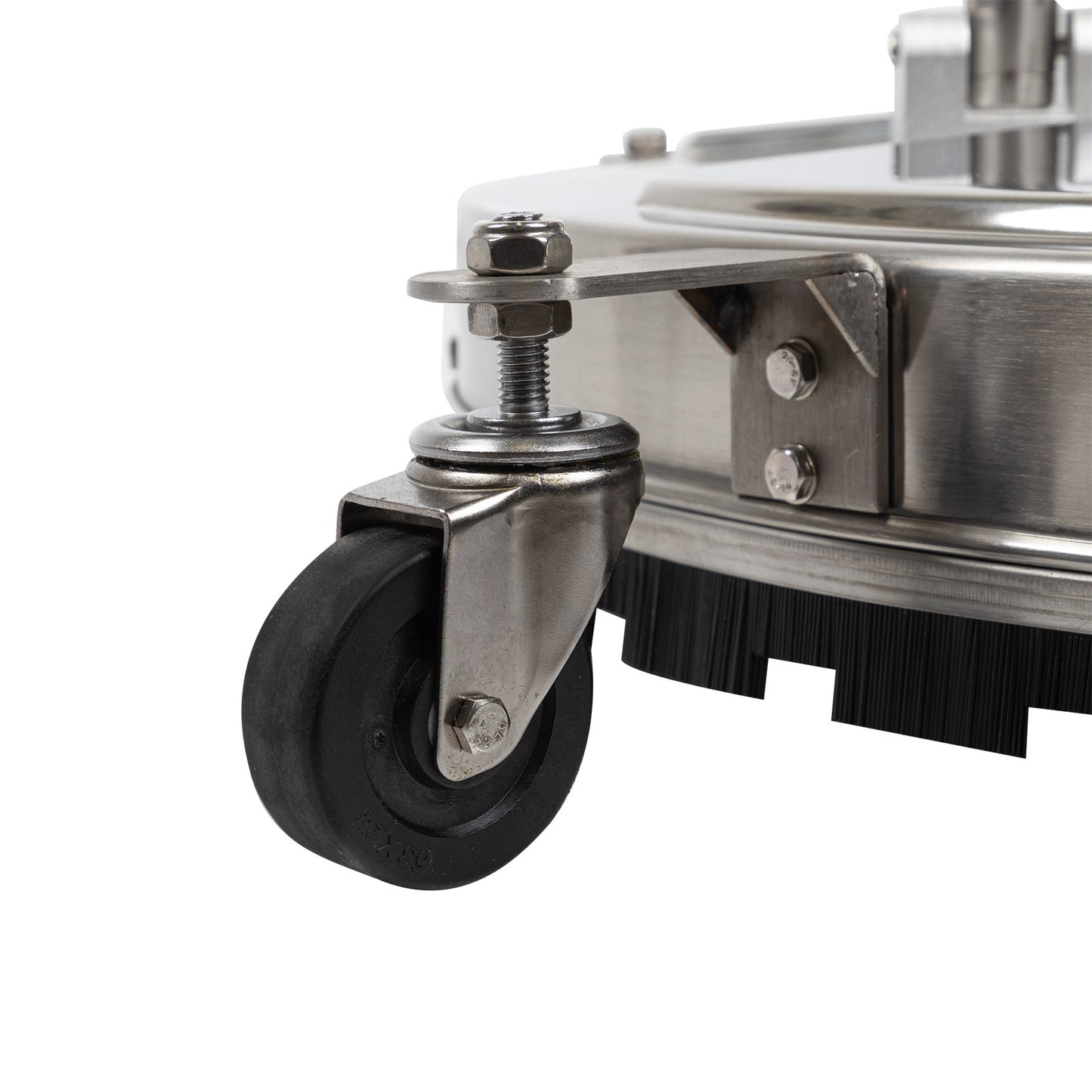 24" STAINLESS WHIRL A WAY WITH CASTERS